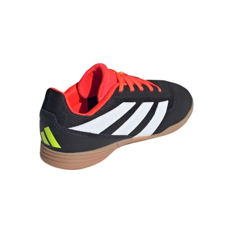 Chuteira-Futsal-Adidas-Predator-Club-4-Infantil---Preta-Vermelha