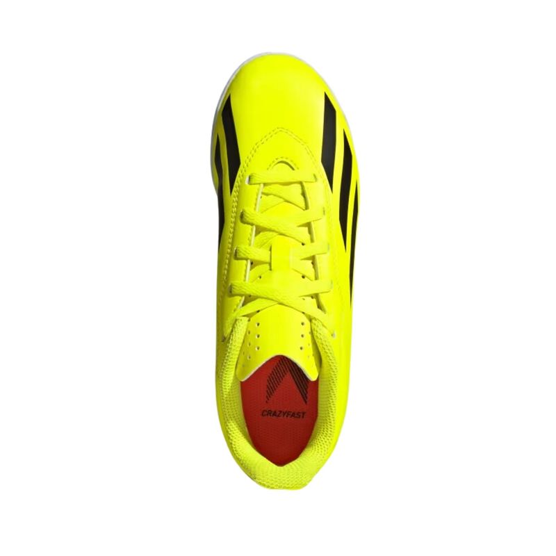 Chuteira-Futsal-Adidas-X-Crazyfast-Club-Infantil---Amarela-Branca