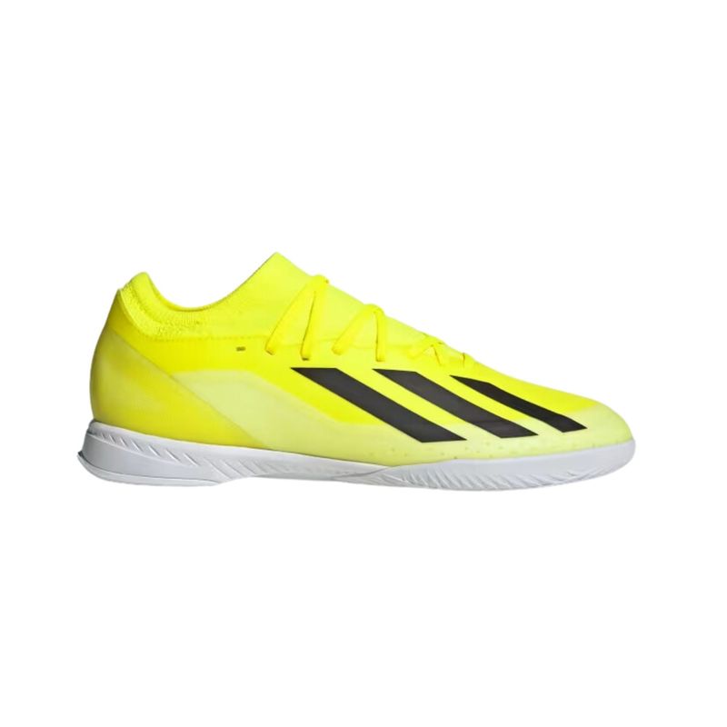 Chuteira Futsal Adidas X Crazyfast League 3 Masculina - Amarela/Branca