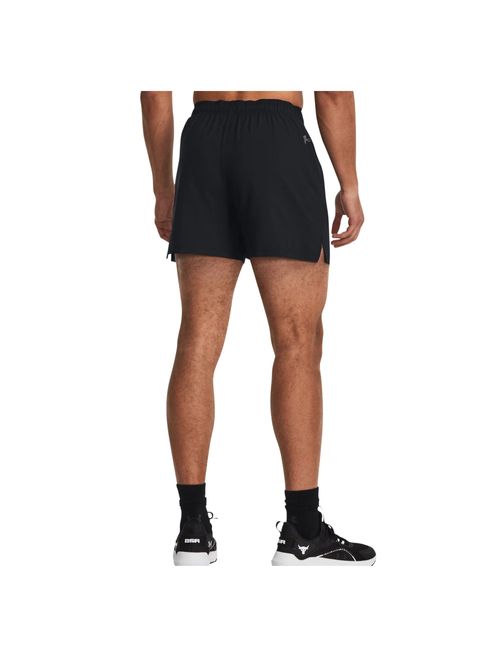 Bermuda Under Armour Project Rock 5 Woven Masculina - Preta