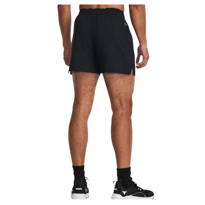 Bermuda-Under-Armour-Project-Rock-5-Woven-Masculina---Preta