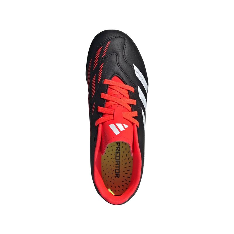 Chuteira-Society-Adidas-Predator-24-Club-Infantil---Preta-Branca