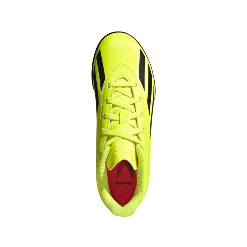 Chuteira-Society-Adidas-X-Crazyfast-Club-23-Infantil---Amarela-Preta