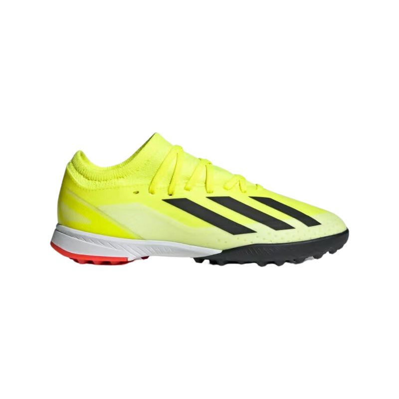 Chuteira-Society-Adidas-X-Crazyfast-League-23-Infantil---Amarela-Preta
