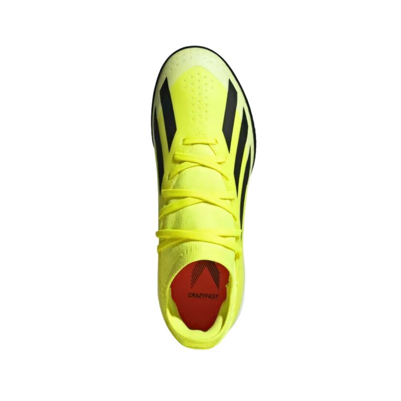Chuteira-Society-Adidas-X-Crazyfast-League-23-Infantil---Amarela-Preta
