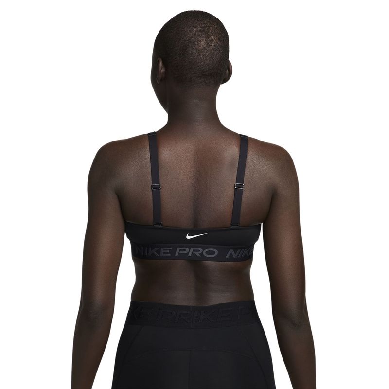 Top Nike Pro Indy Plunge Bra Feminino - Preto