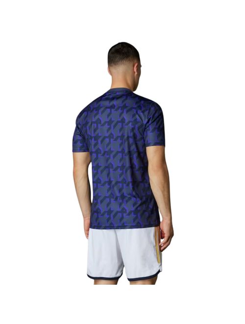 Camisa Real Madrid Adidas Pré Jogo Masculina - Azul/Cinza