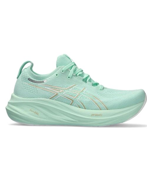 Tênis Asics Gel-Nimbus 26 Feminino - Verde/Dourado