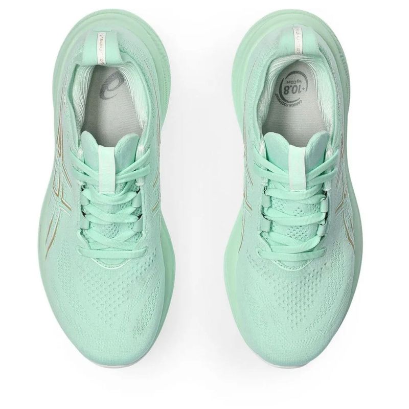 Tênis Asics Gel-Nimbus 26 Feminino - Verde/Dourado