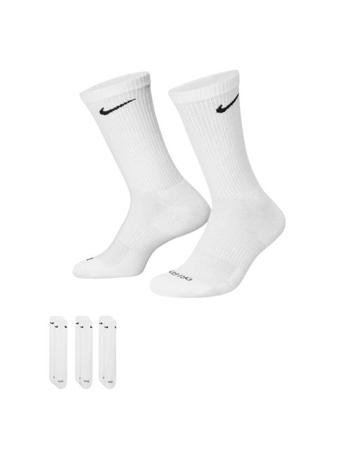 Kit Meias Nike Everyday Plus Cush 3 Pares Unissex - Branca