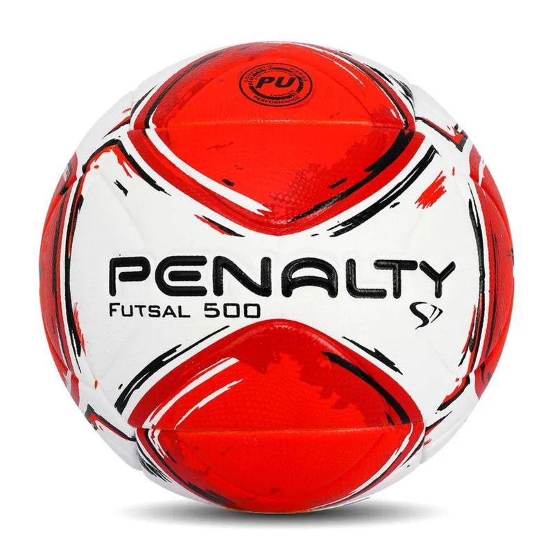 Bola-Futsal-Penalty-S11-R2-Xxiv-Unissex---Vermelha-Branca