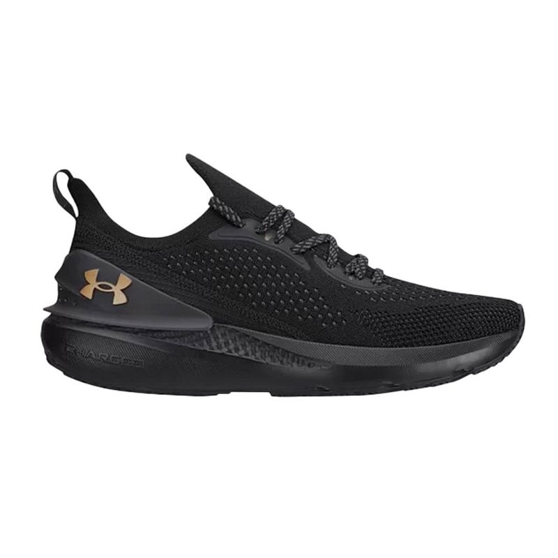 Tenis-Under-Armour-Charged-Quicker-Unissex---Preto-Dourado
