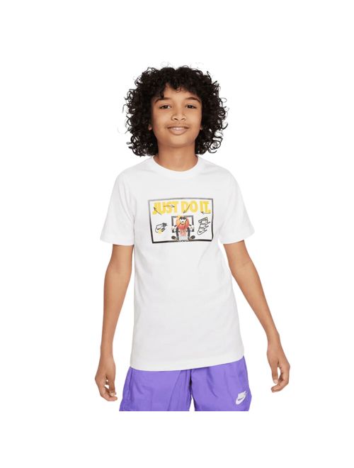 Camiseta Nike Basketball Ball Infantil - Branca