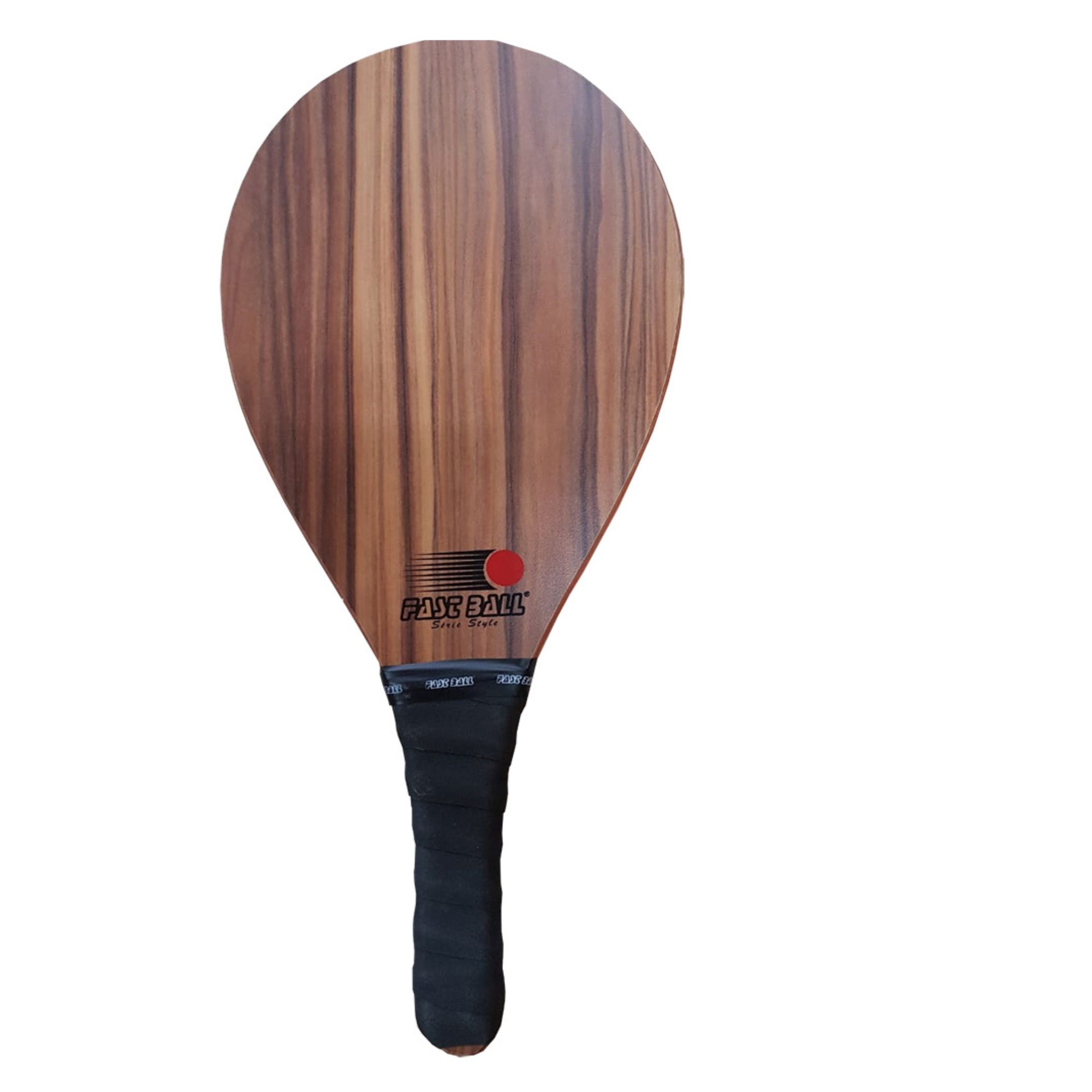 Raquete Frescobol Fast Ball Style Unissex - Madeira Estampa Escura
