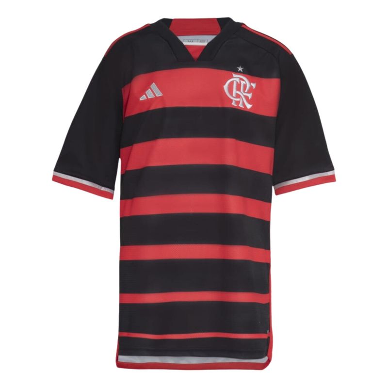 Camisa-Flamengo-I-24-25-Adidas-Home-Infantil---Vermelha-Preta