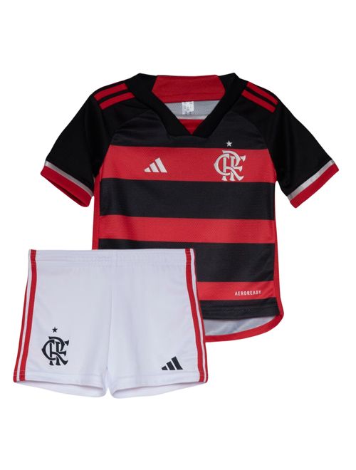 Conjunto Flamengo I 24/25 Adidas Mini Infantil - Vermelho