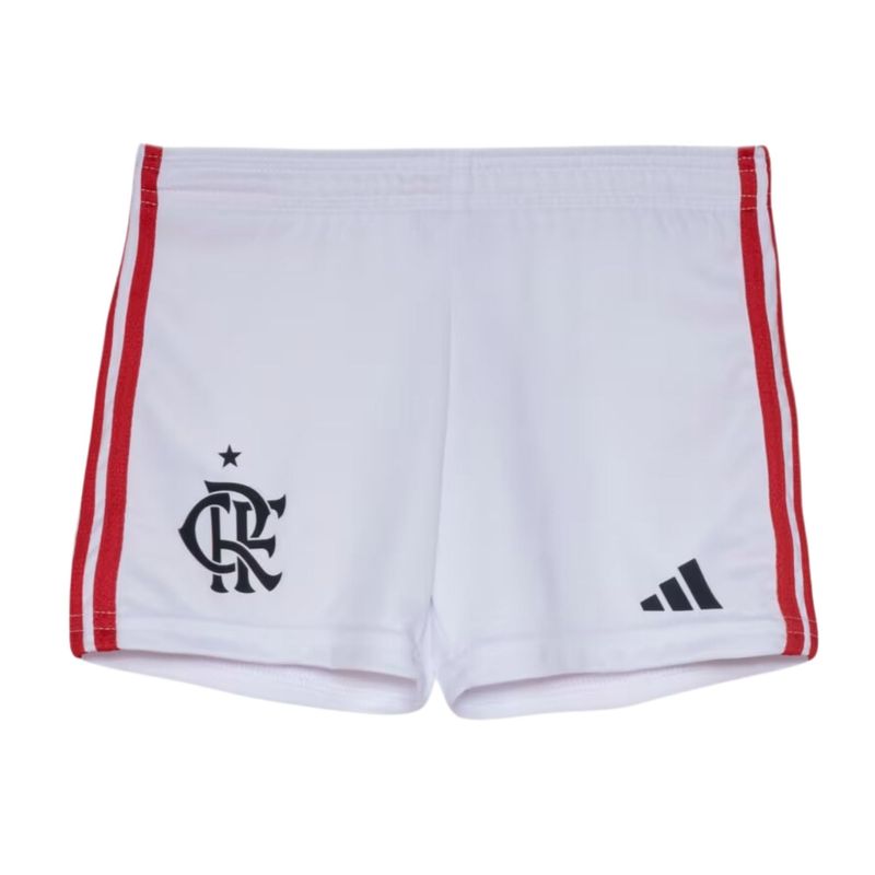 Conjunto Flamengo I 24/25 Adidas Mini Infantil - Vermelho/Preto