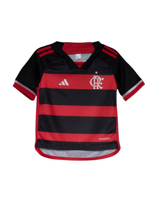 Conjunto Flamengo I 24/25 Adidas Mini Infantil - Vermelho
