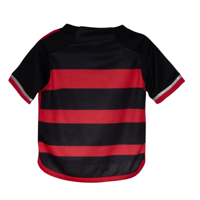 Conjunto Flamengo I 24/25 Adidas Mini Infantil - Vermelho/Preto