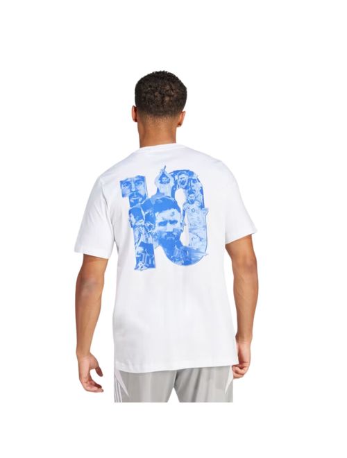 Camiseta Messi Adidas M Grafica Masculina - Branca
