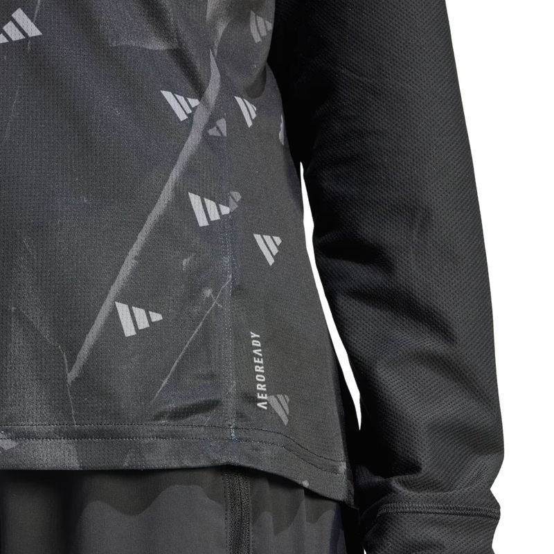 Camiseta Adidas Run It Bl Tee Feminina - Preta