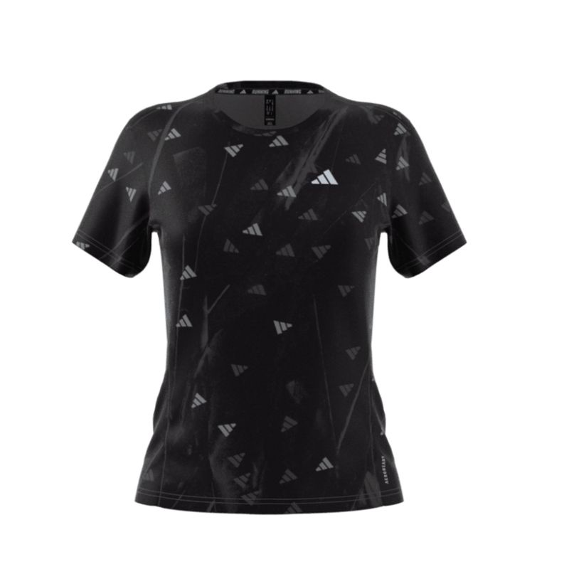Camiseta Adidas Run It Bl Tee Feminina - Preta
