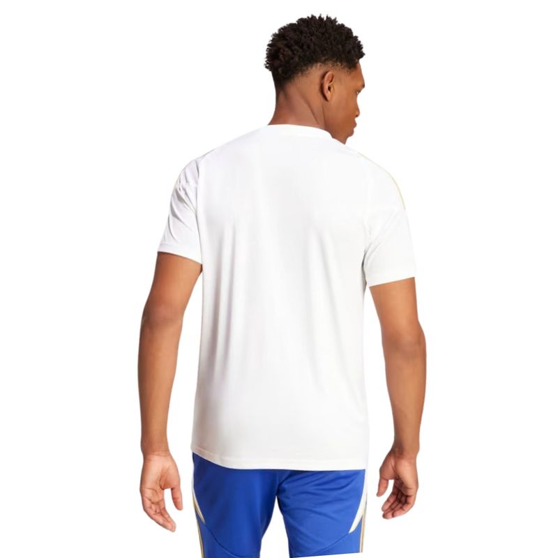 Camiseta Messi Adidas Treino Pitch 2 Street Masculina - Branca/Azul