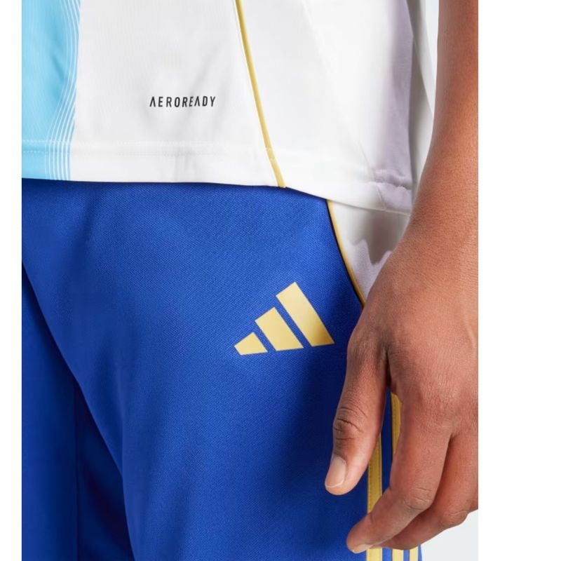 Camiseta Messi Adidas Treino Pitch 2 Street Masculina - Branca/Azul