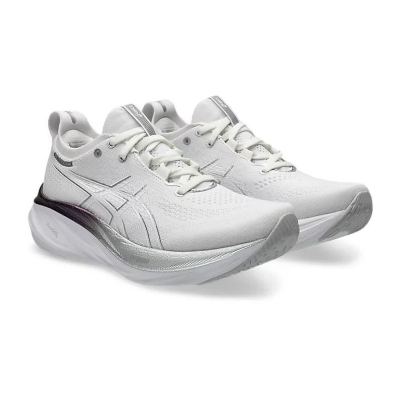 Tenis-Asics-Nimbus-26-Platinum-Feminino---Branco-Prata