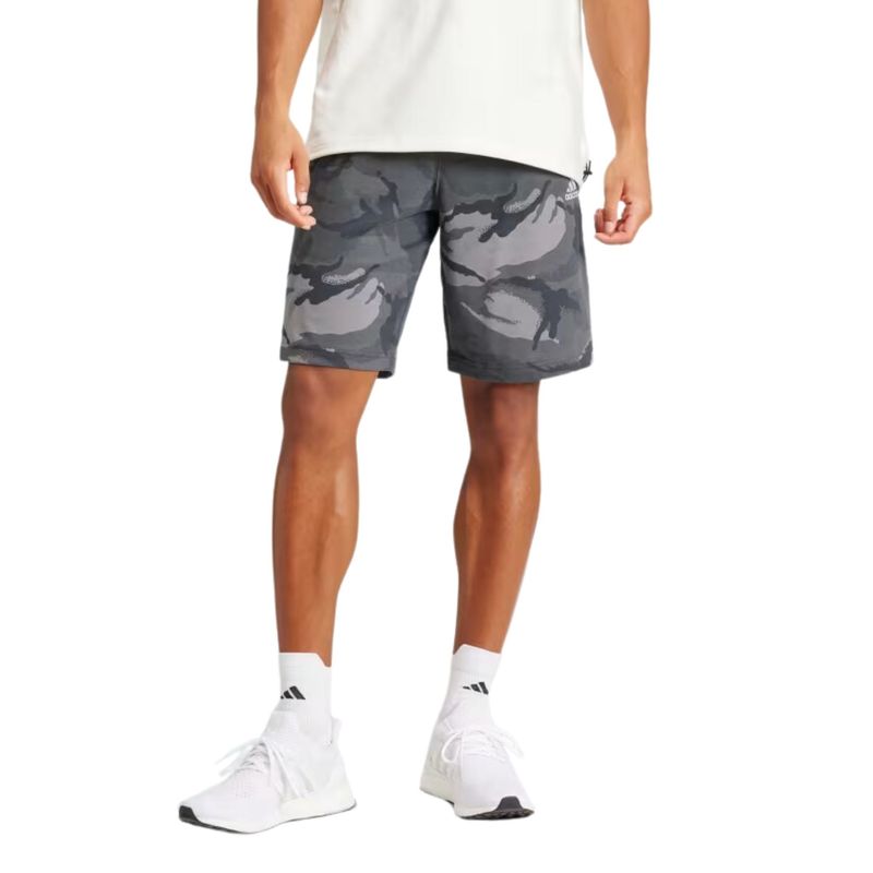 Shorts Adidas Seasonal Essentials Masculino - Cinza Camuflado