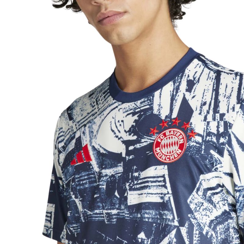 Camisa-Bayern-Adidas-Pre-Jogo-Masculina---Branca-Azul-