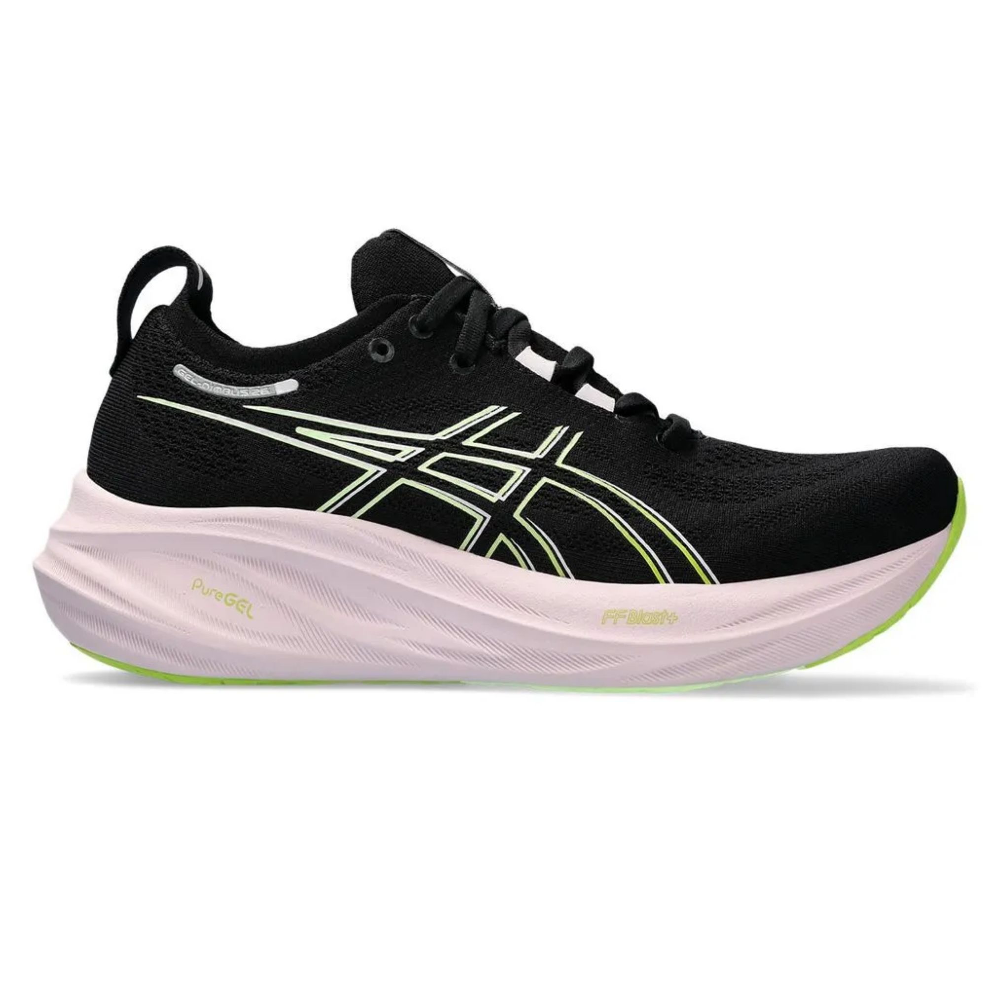 Tênis Asics Gel-Nimbus 26 Feminino - Preto/Verde