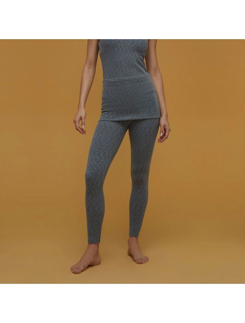 Legging Yoga Vira Cós Canelada Fabi - Mescla