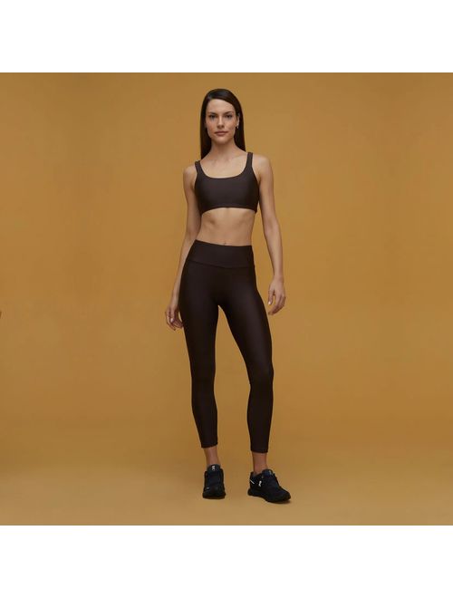 Legging Fitness Barra - Marrom