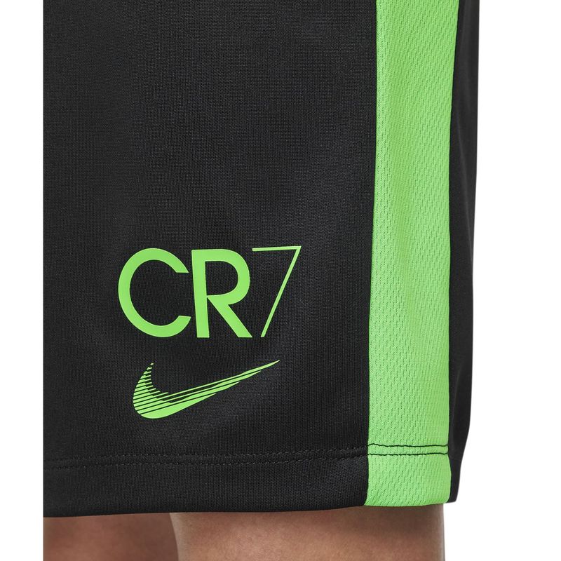 Calção Nike Cr7 Academy 23 Infantil - Preto/Verde