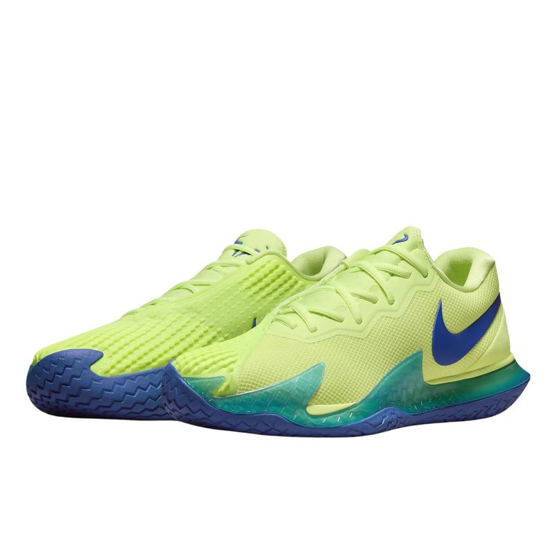 Tênis Nike Vapor Cage 4 Rafa Masculino - Amarelo/Azul