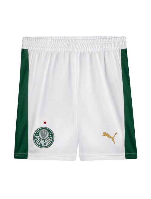 Calção Palmeiras I 24/25 Puma Home Infantil - Branca