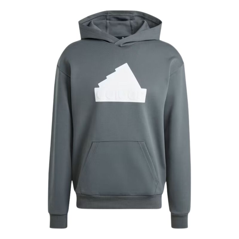 Blusao-Com-Capuz-Adidas-Future-Icons-Badge-Of-Sport-Masculino---Cinza