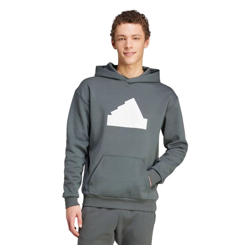 Blusao-Com-Capuz-Adidas-Future-Icons-Badge-Of-Sport-Masculino---Cinza