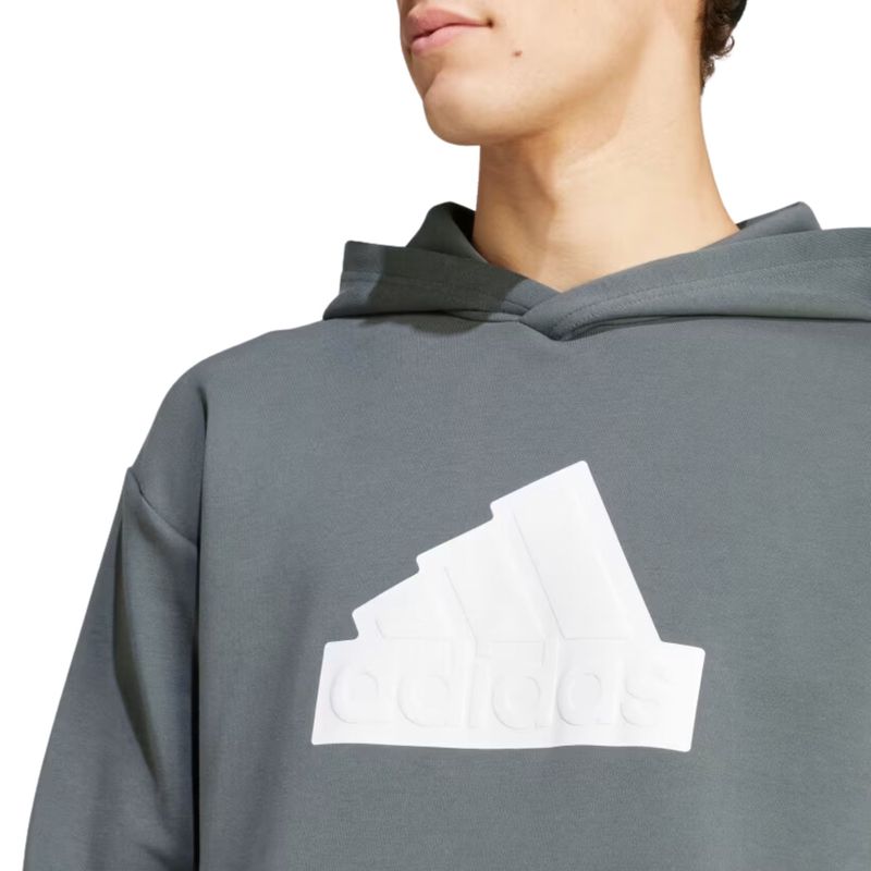 Blusao-Com-Capuz-Adidas-Future-Icons-Badge-Of-Sport-Masculino---Cinza