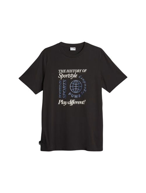 Camiseta Puma Graphics Legacy Archiv Masculina - Preta