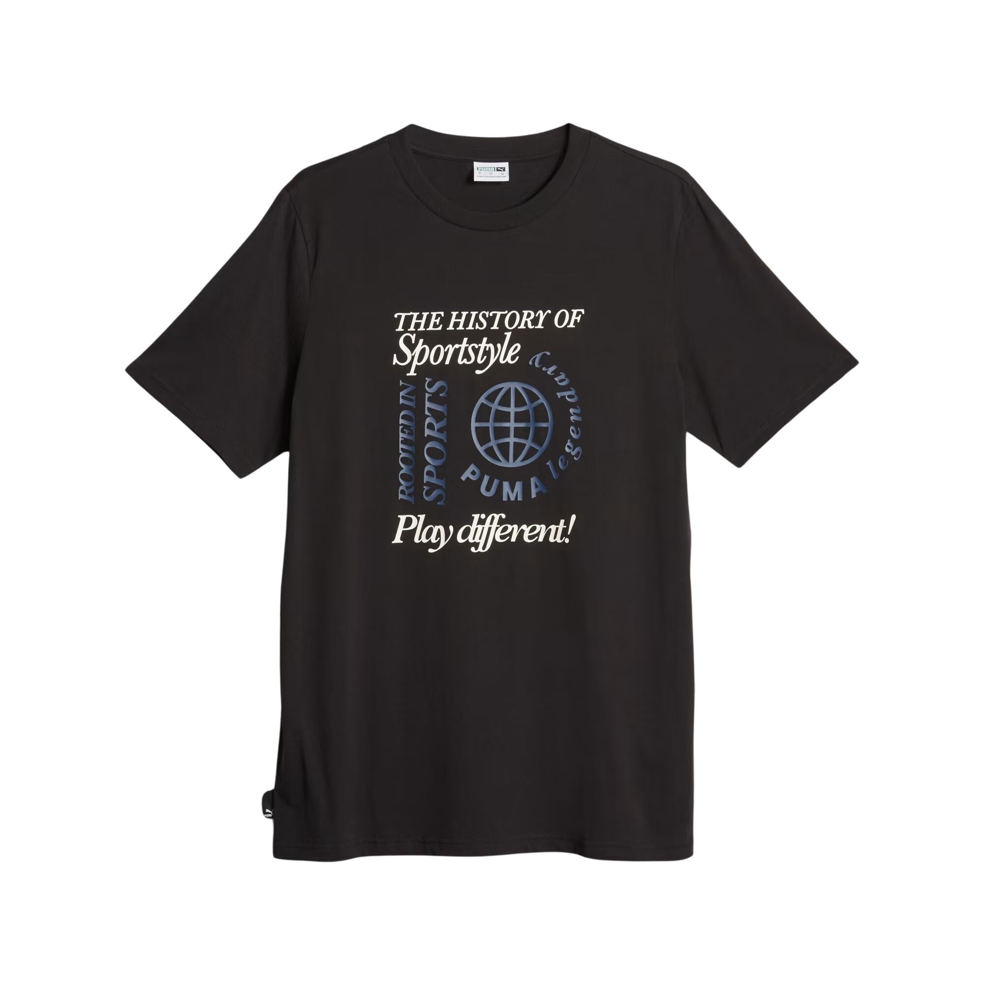 Camiseta Puma Graphics Legacy Archiv Masculina - Preta