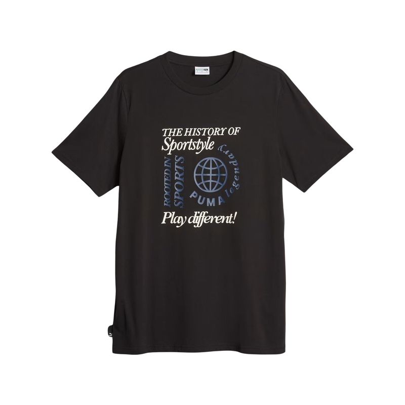 Camiseta-Puma-Graphics-Legacy-Archiv-Masculina---Preta