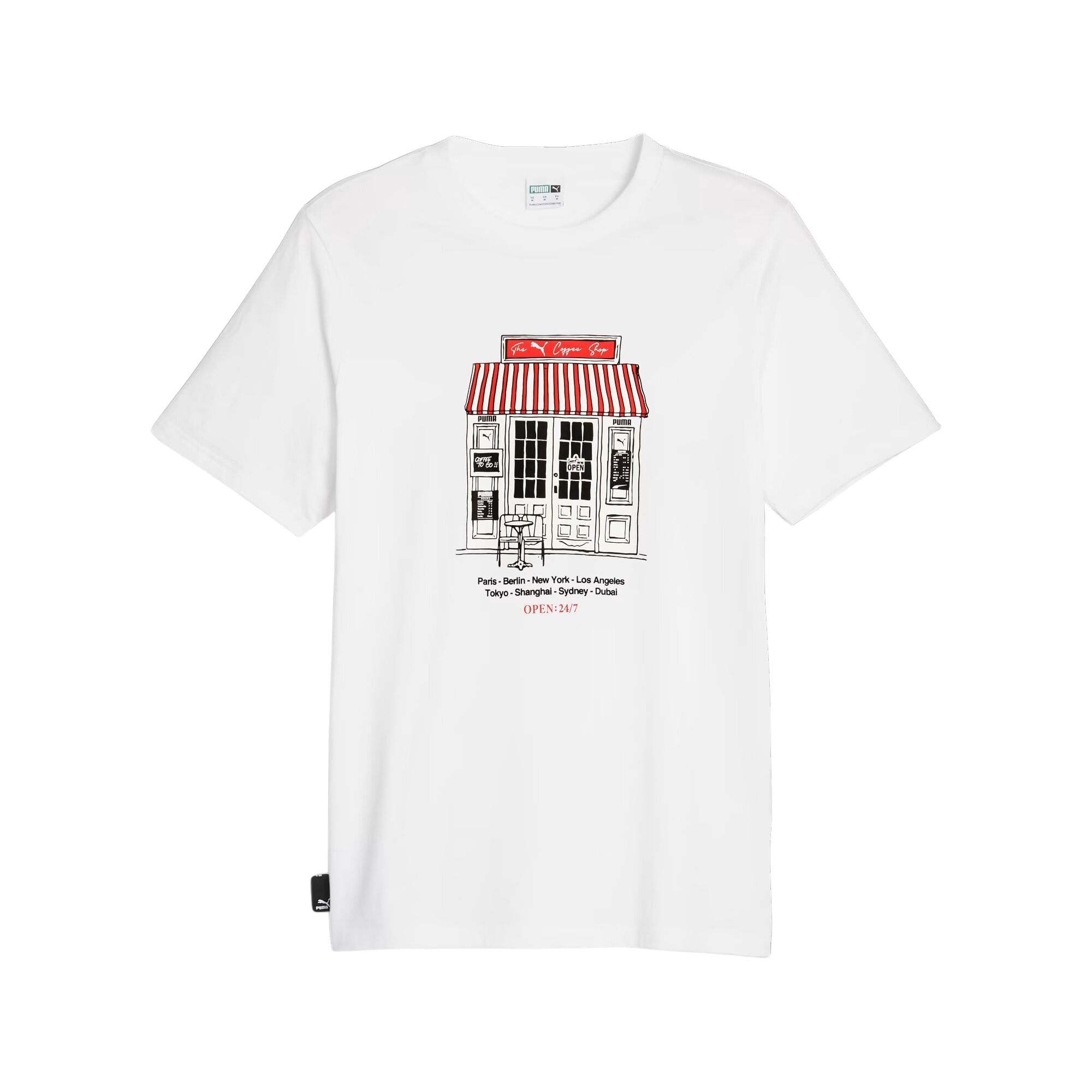 Camiseta Puma Graphic Café Masculina - Branca