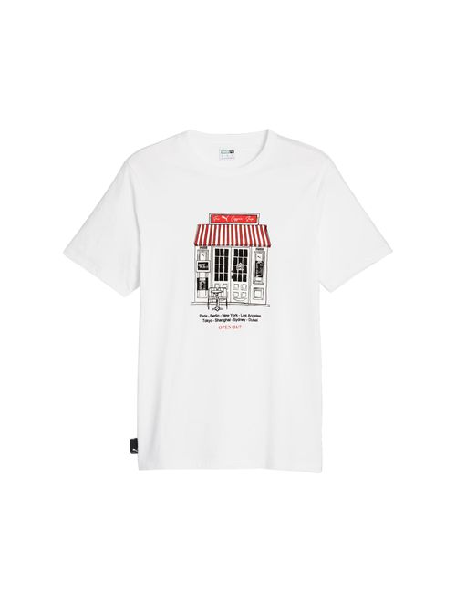 Camiseta Puma Graphic Café Masculina - Branca
