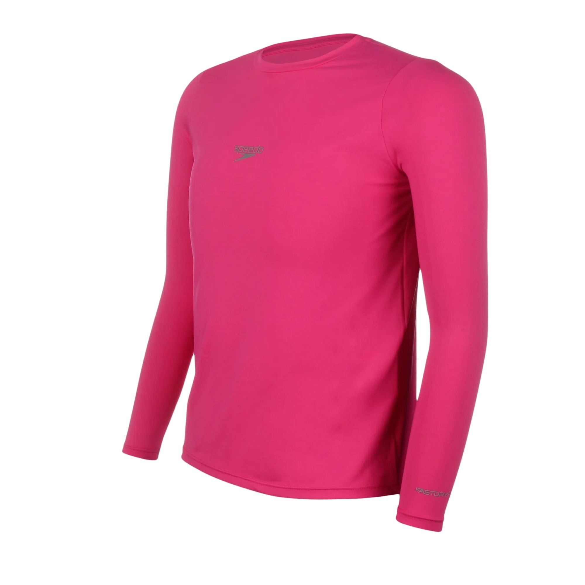 Camiseta Manga Longa Speedo Uv Protection Infantil - Rosa