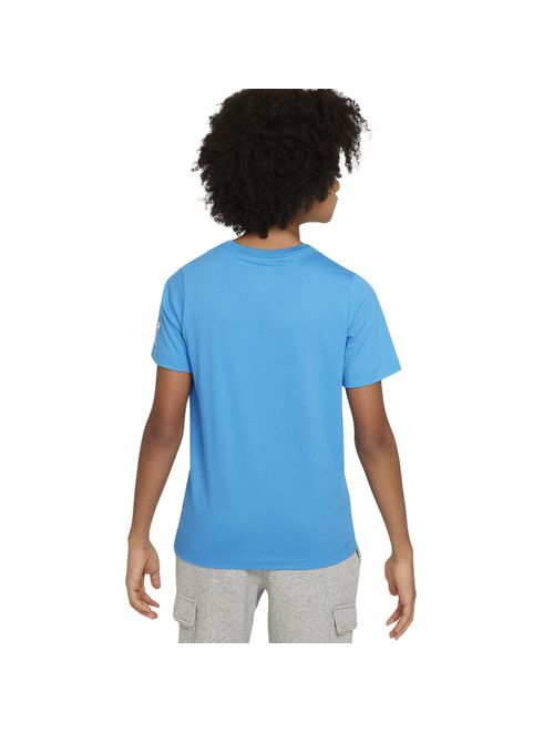 Camiseta Nike Sportswear Boxy 1 Infantil - Azul