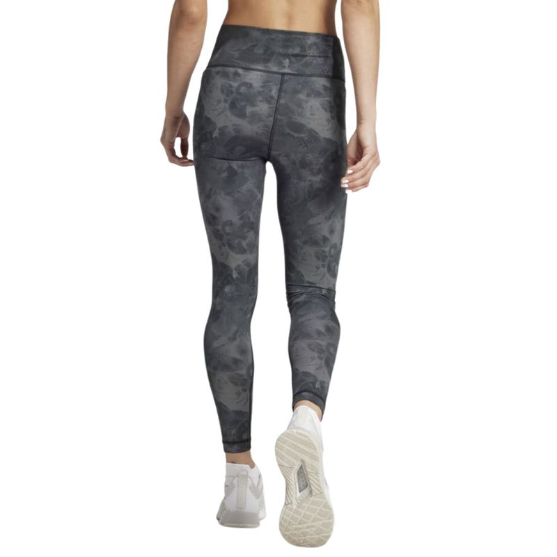 Calça Legging Adidas Aop Flower L Feminina - Cinza