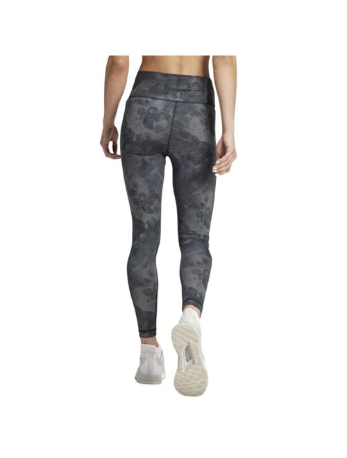 Calça Legging Adidas Aop Flower L Feminina - Cinza