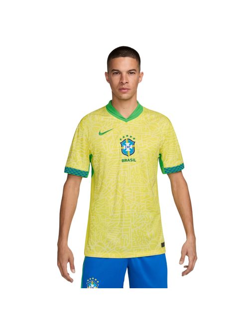 Camisa Brasil I 2024/25 Nike CBF Torcedor Pro Masculina - Amarela